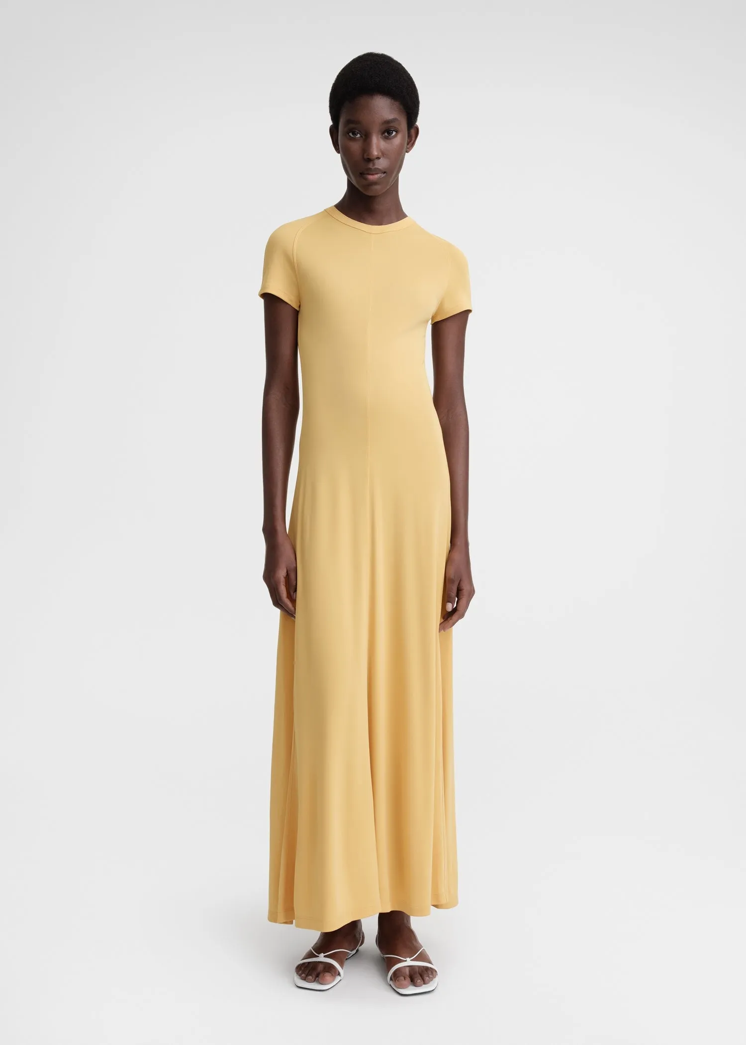 Fluid jersey dress cornsilk sold by Toteme
