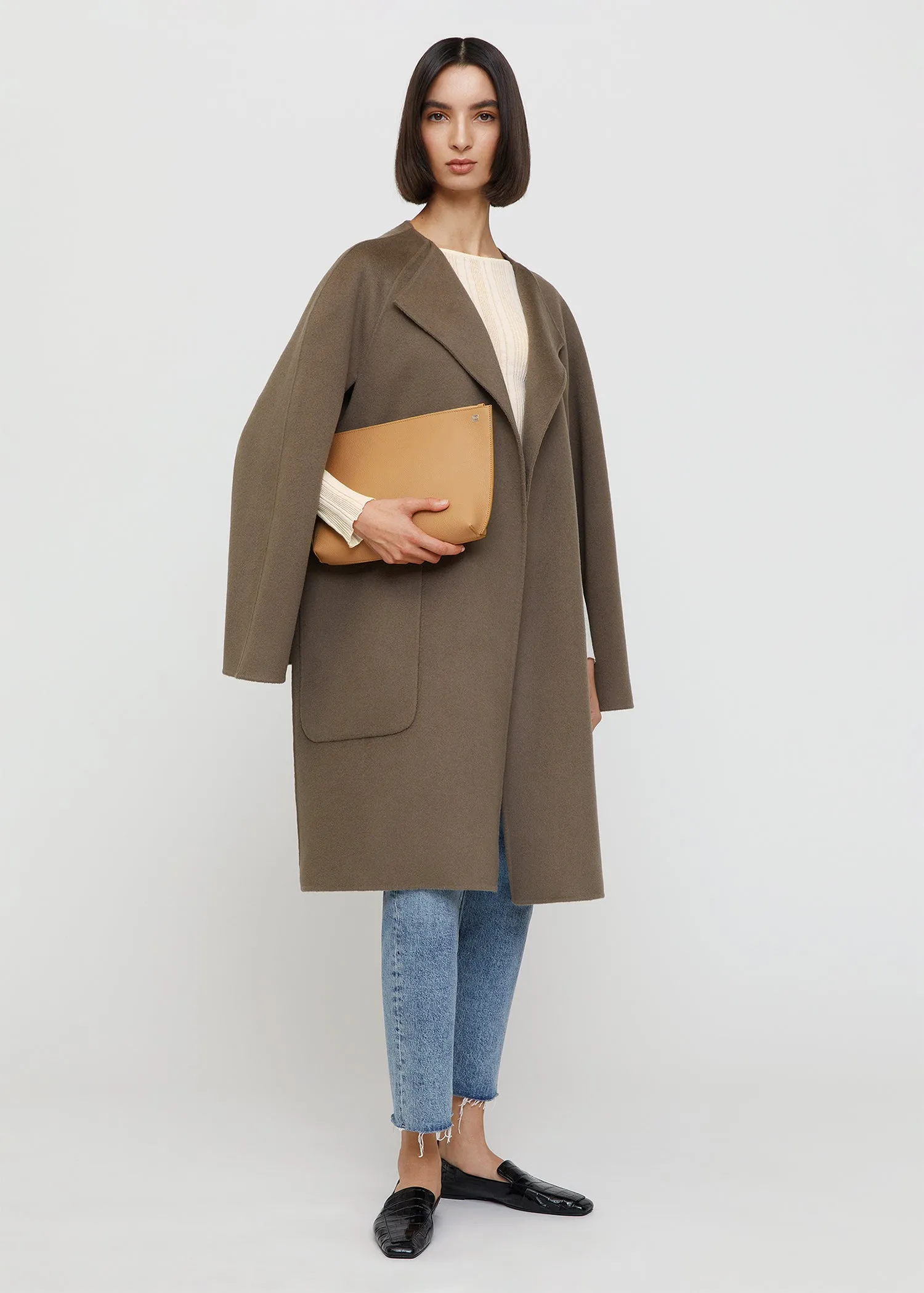 Small leather pouch harvest sold by Toteme