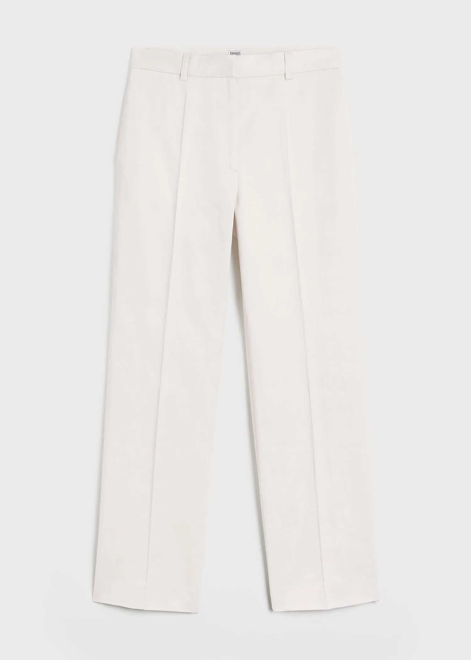 Straight satin trousers ecru sold by Toteme product image thumbnail 5