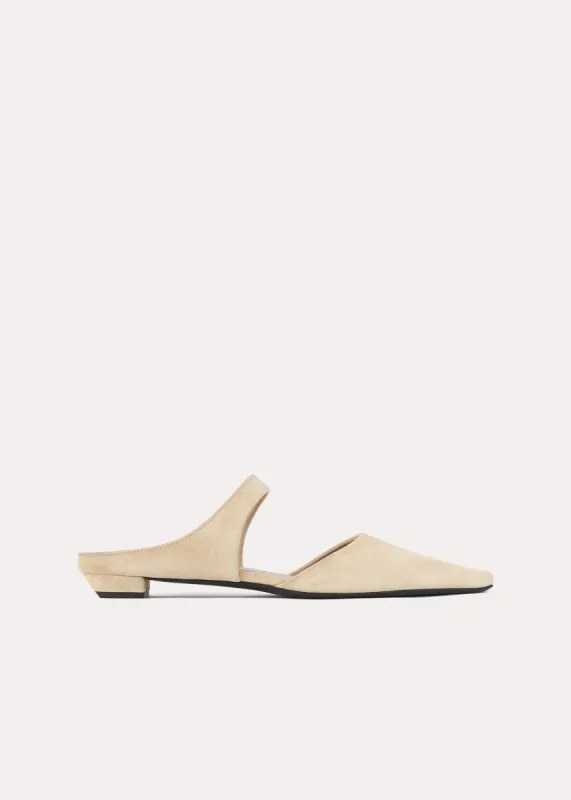 The Pointy Flat ecru sold by Toteme