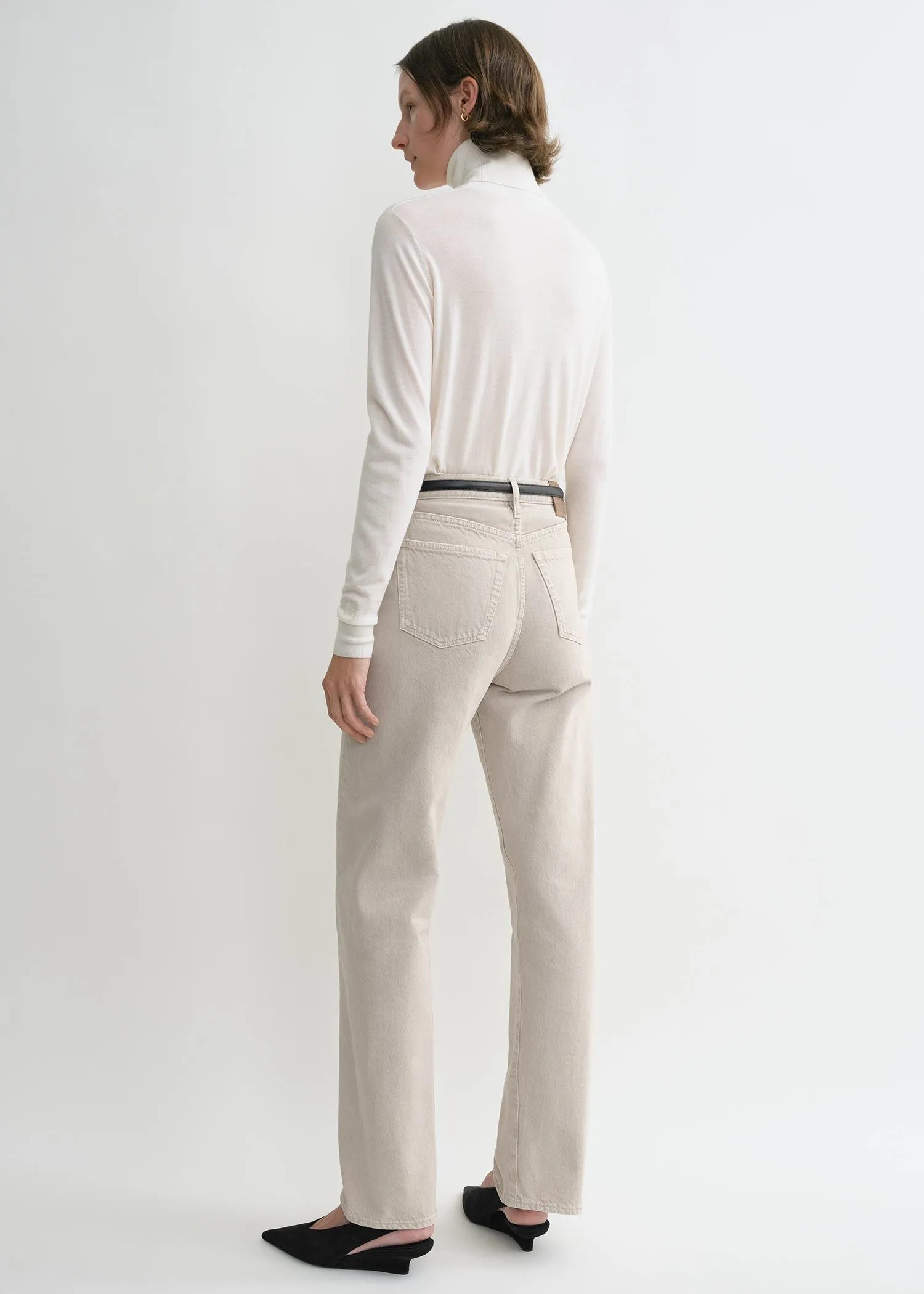 Twisted seam denim full length smoke grey sold by Toteme product image thumbnail 3