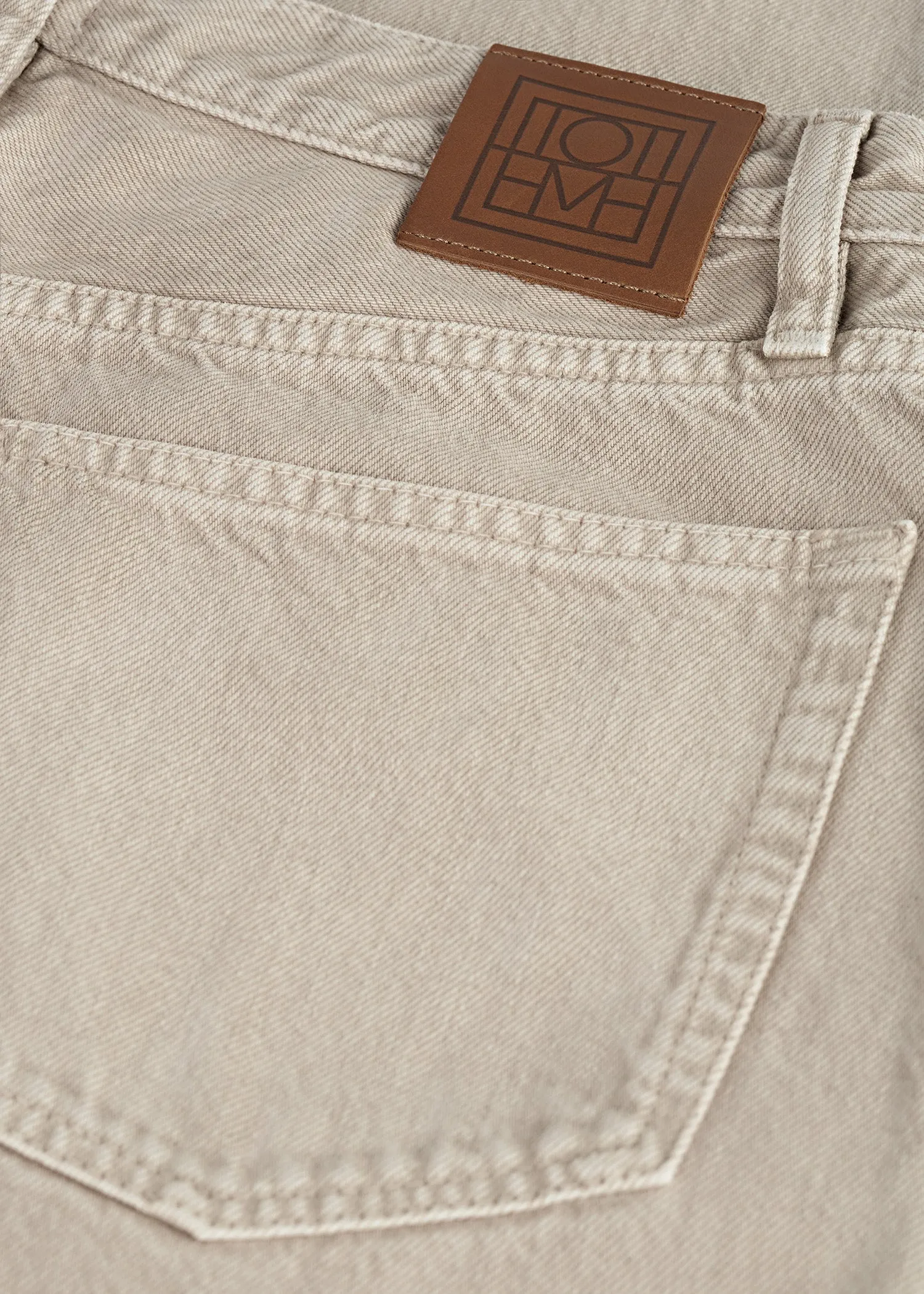 Twisted seam denim full length smoke grey sold by Toteme product image thumbnail 5