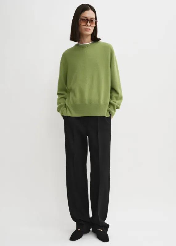 Crew-neck cashmere knit laurel sold by Toteme