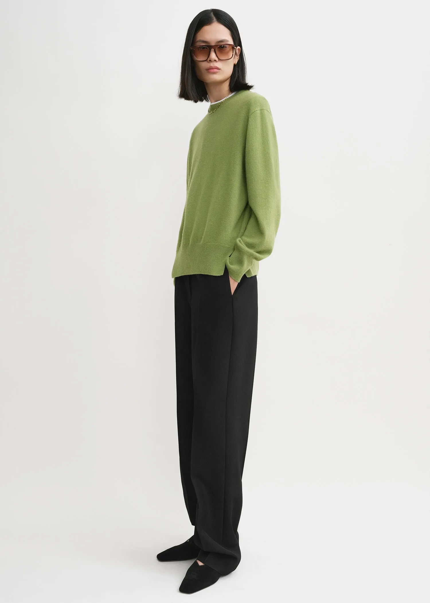 Crew-neck cashmere knit laurel sold by Toteme product image thumbnail 2