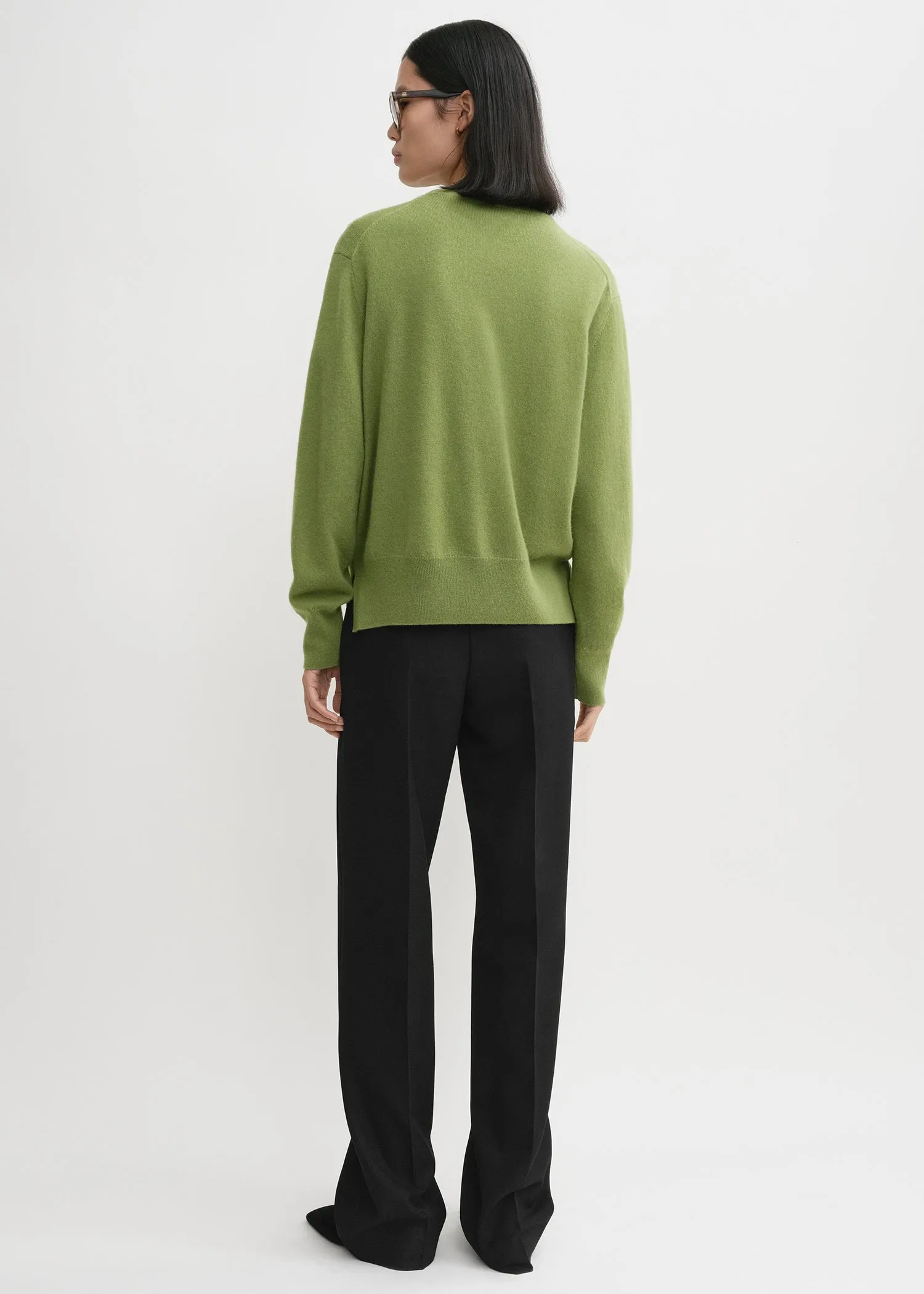 Crew-neck cashmere knit laurel sold by Toteme product image thumbnail 3