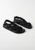 Chunky canvas sandals black sold by Toteme