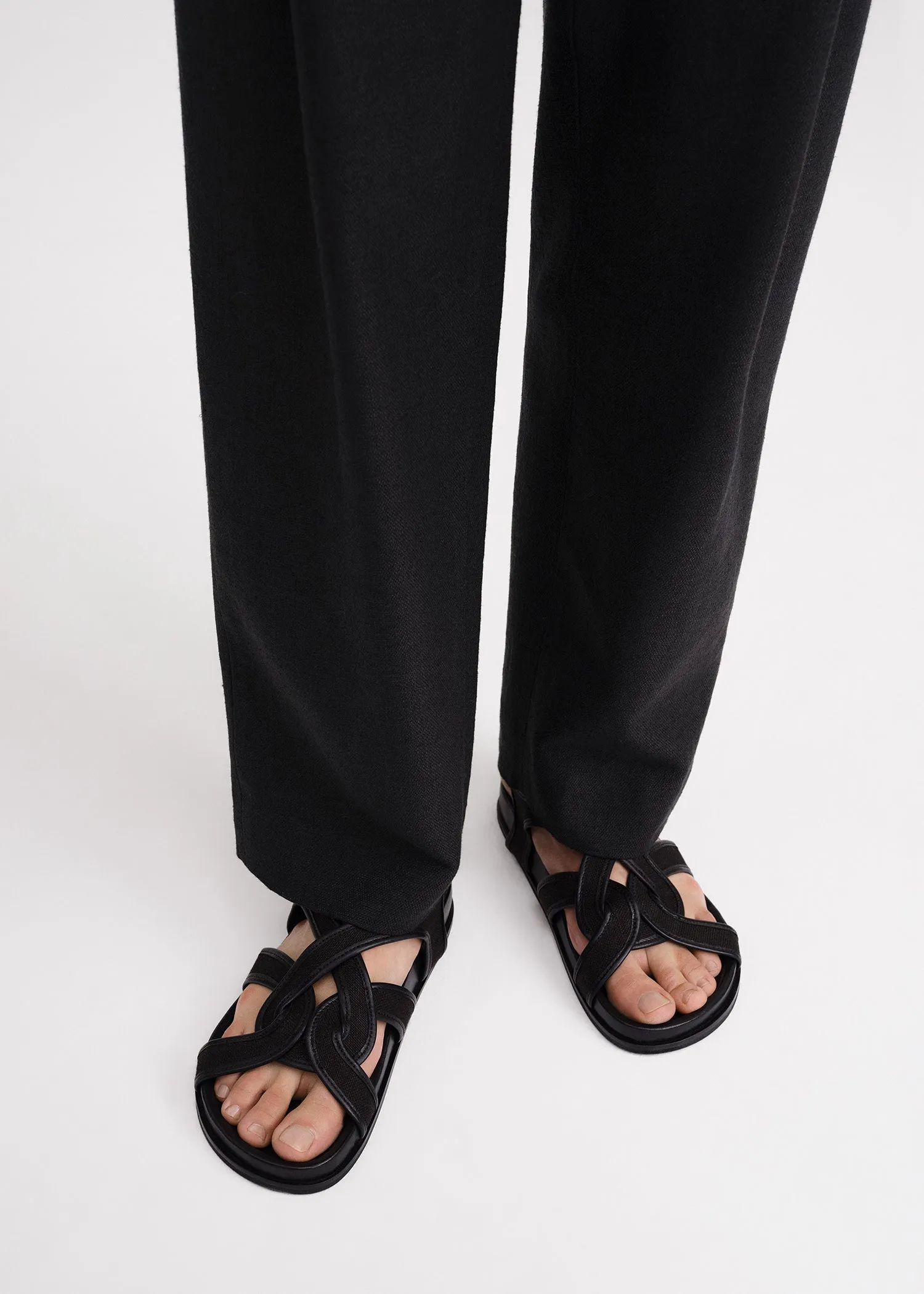 Chunky canvas sandals black sold by Toteme product image thumbnail 2