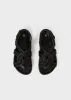 Chunky canvas sandals black sold by Toteme