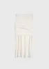 Draped fine knit skirt off-white sold by Toteme