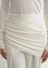 Draped fine knit skirt off-white sold by Toteme