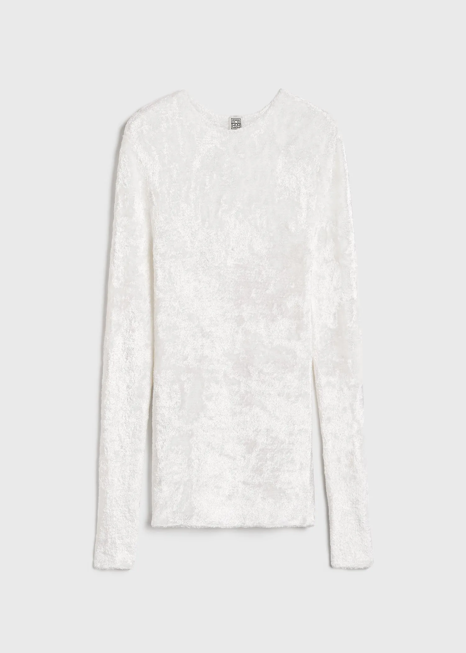 Slim chenille knit white sold by Toteme product image thumbnail 5