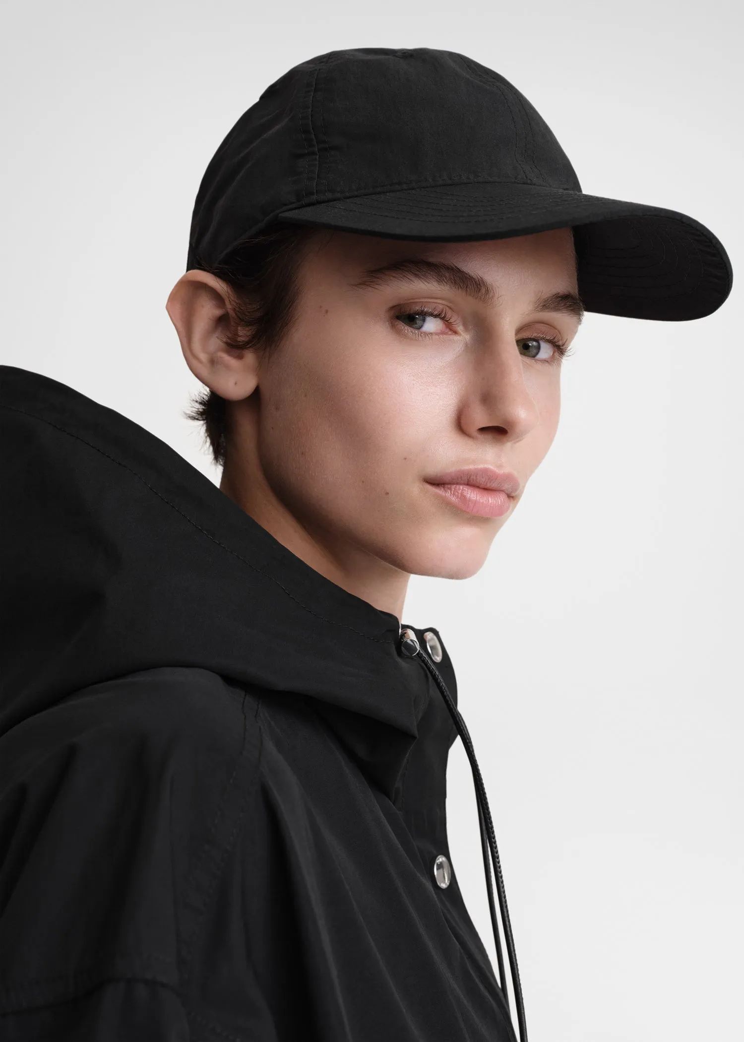 Cotton cap black sold by Toteme product image thumbnail 2