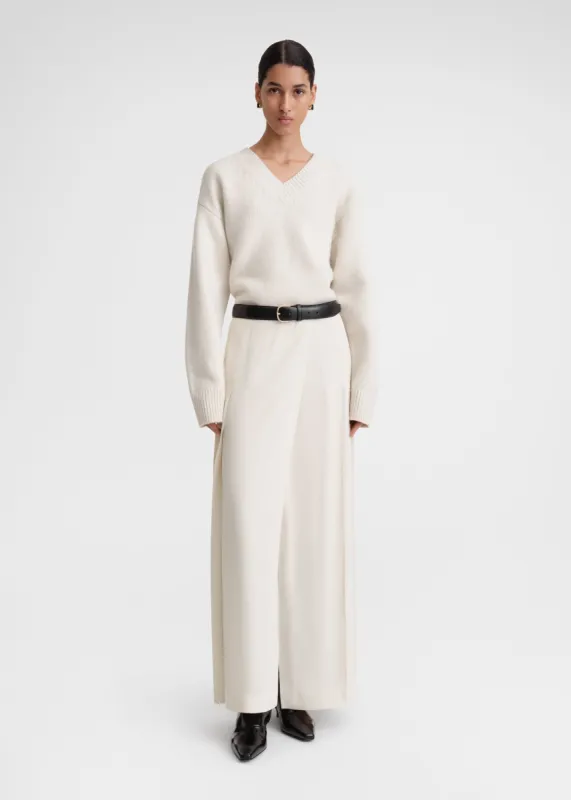 Pleated wrap skirt snow made by Toteme