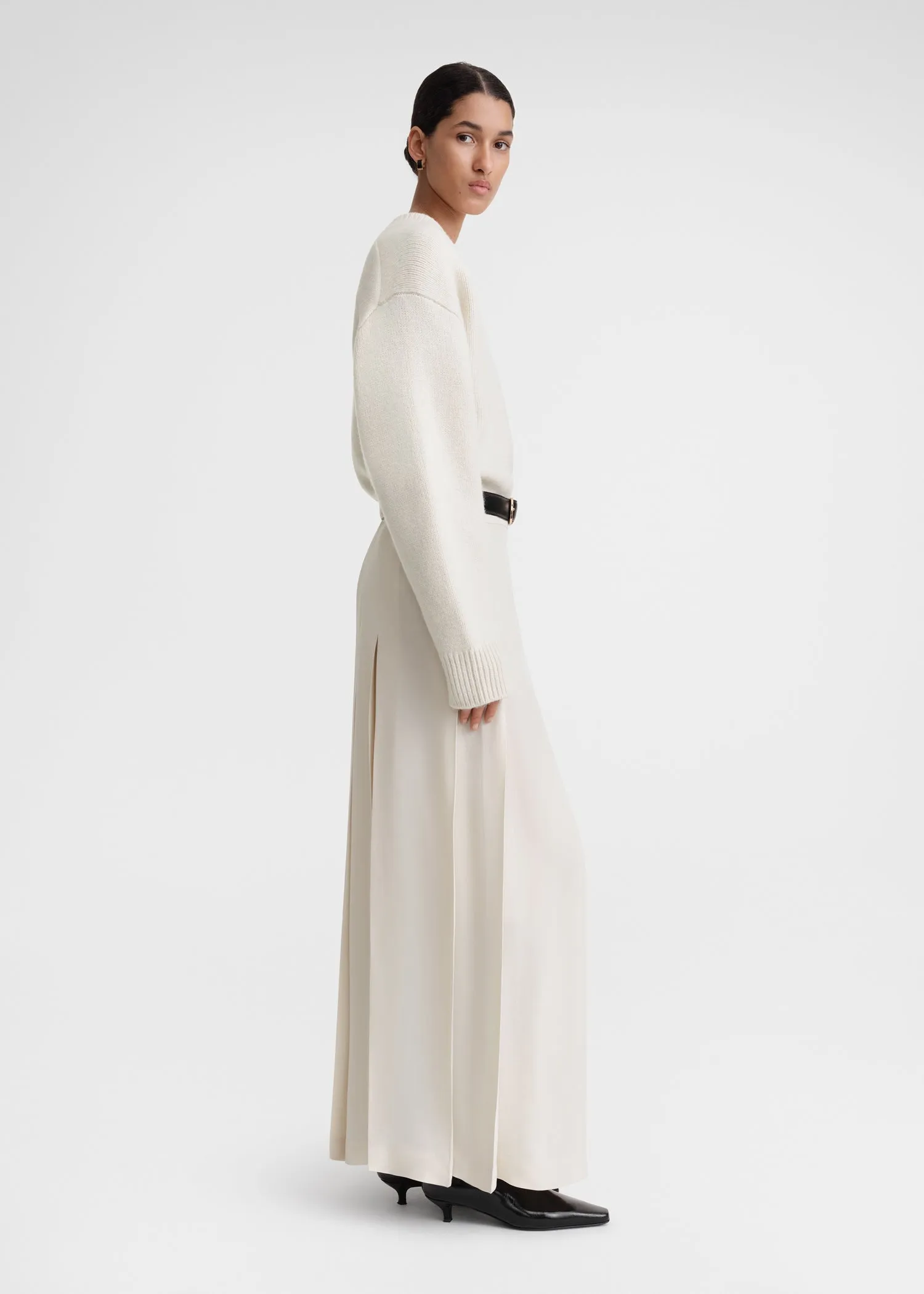 Pleated wrap skirt snow sold by Toteme product image thumbnail 2