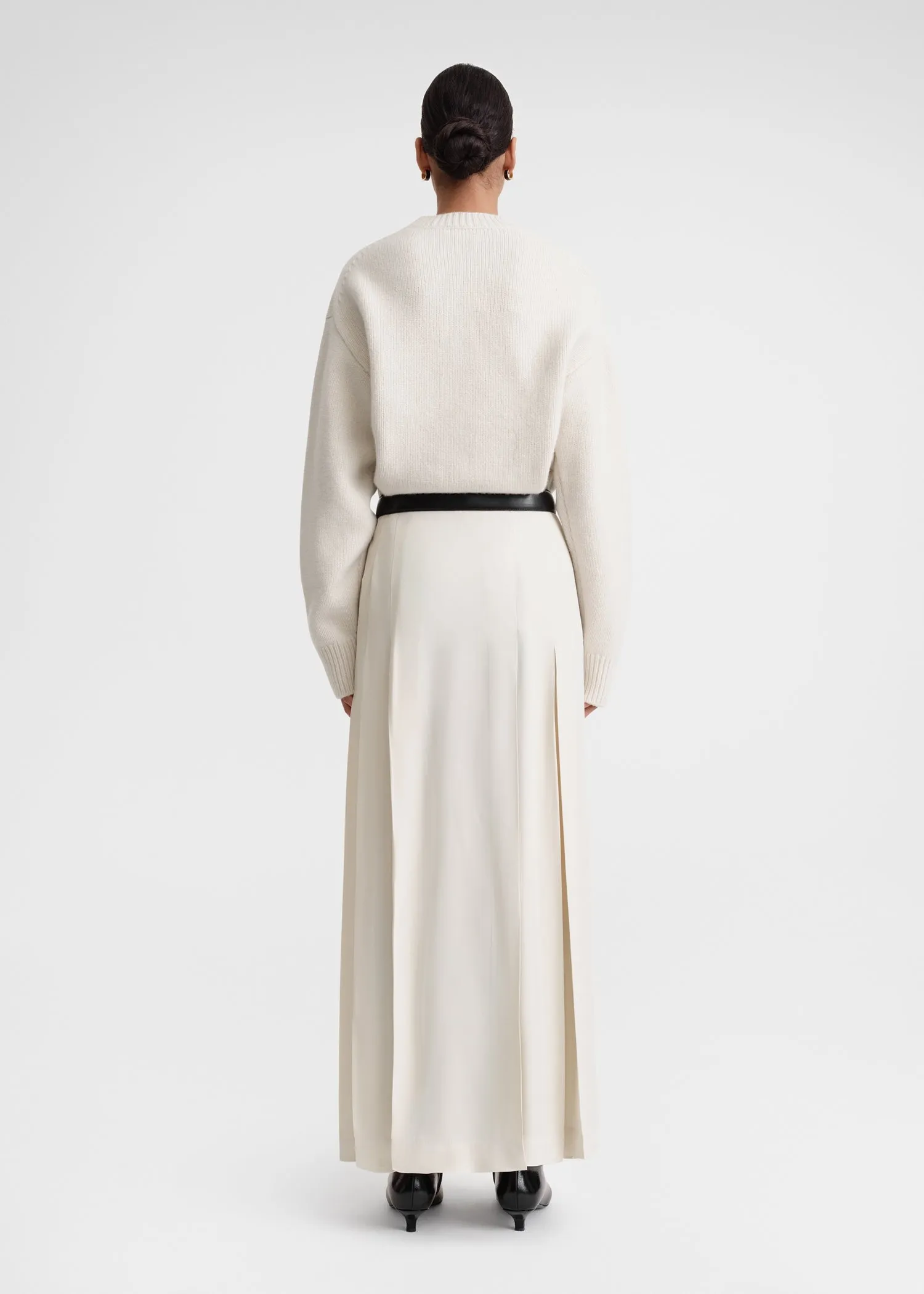 Pleated wrap skirt snow sold by Toteme product image thumbnail 3