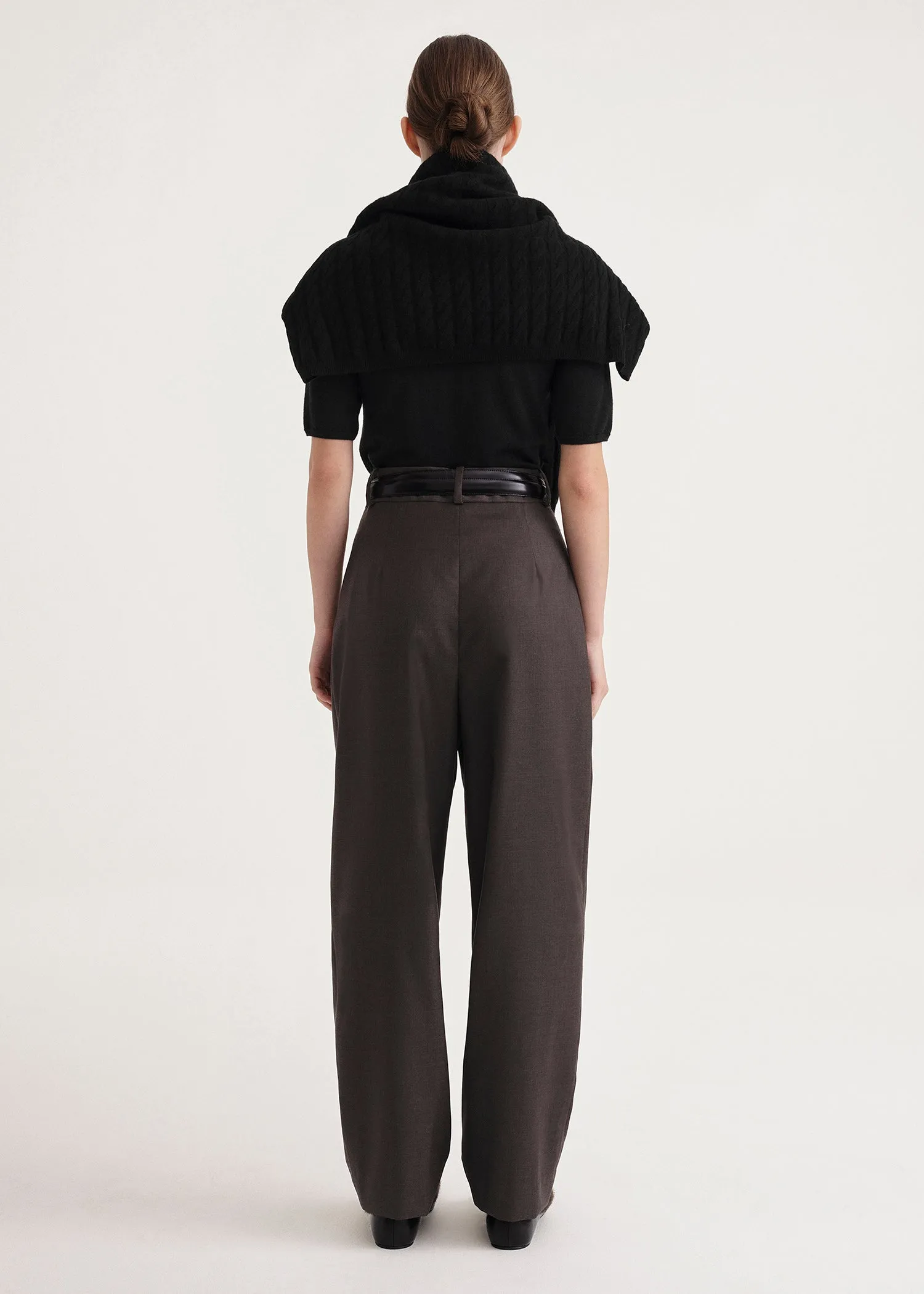 Deep pleat wool trousers mole sold by Toteme product image thumbnail 2