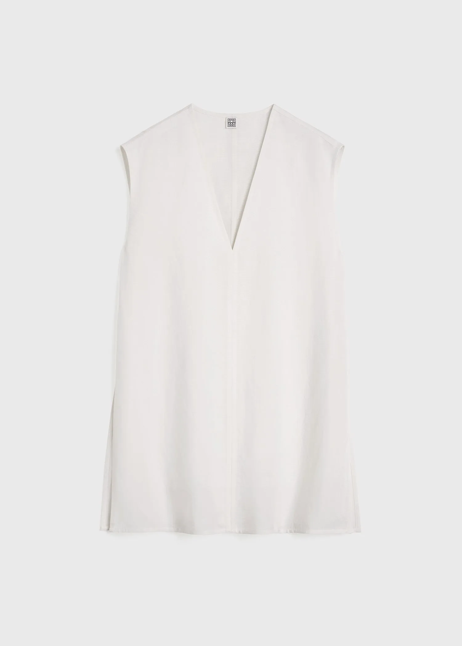 Fluid V-neck top off white sold by Toteme product image thumbnail 5
