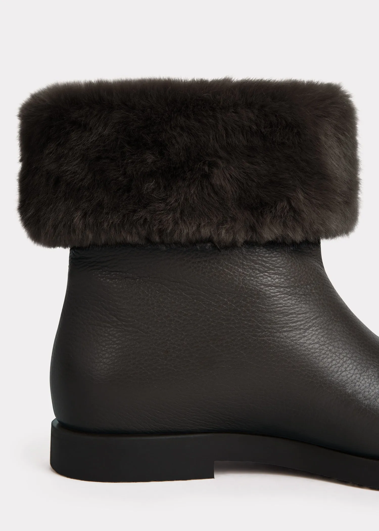 The Off-Duty Boot dark brown sold by Toteme product image thumbnail 3