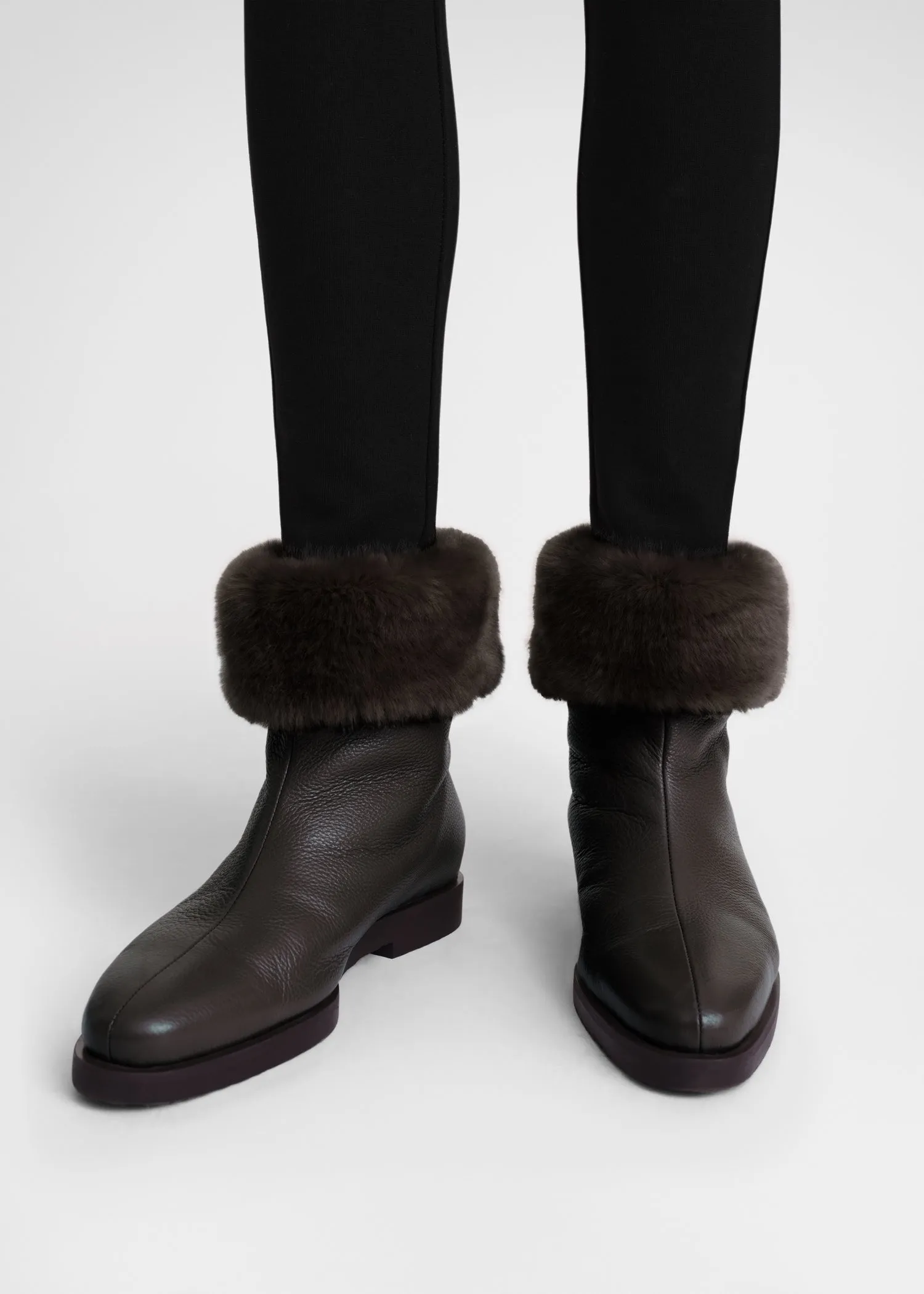 The Off-Duty Boot dark brown sold by Toteme product image thumbnail 2