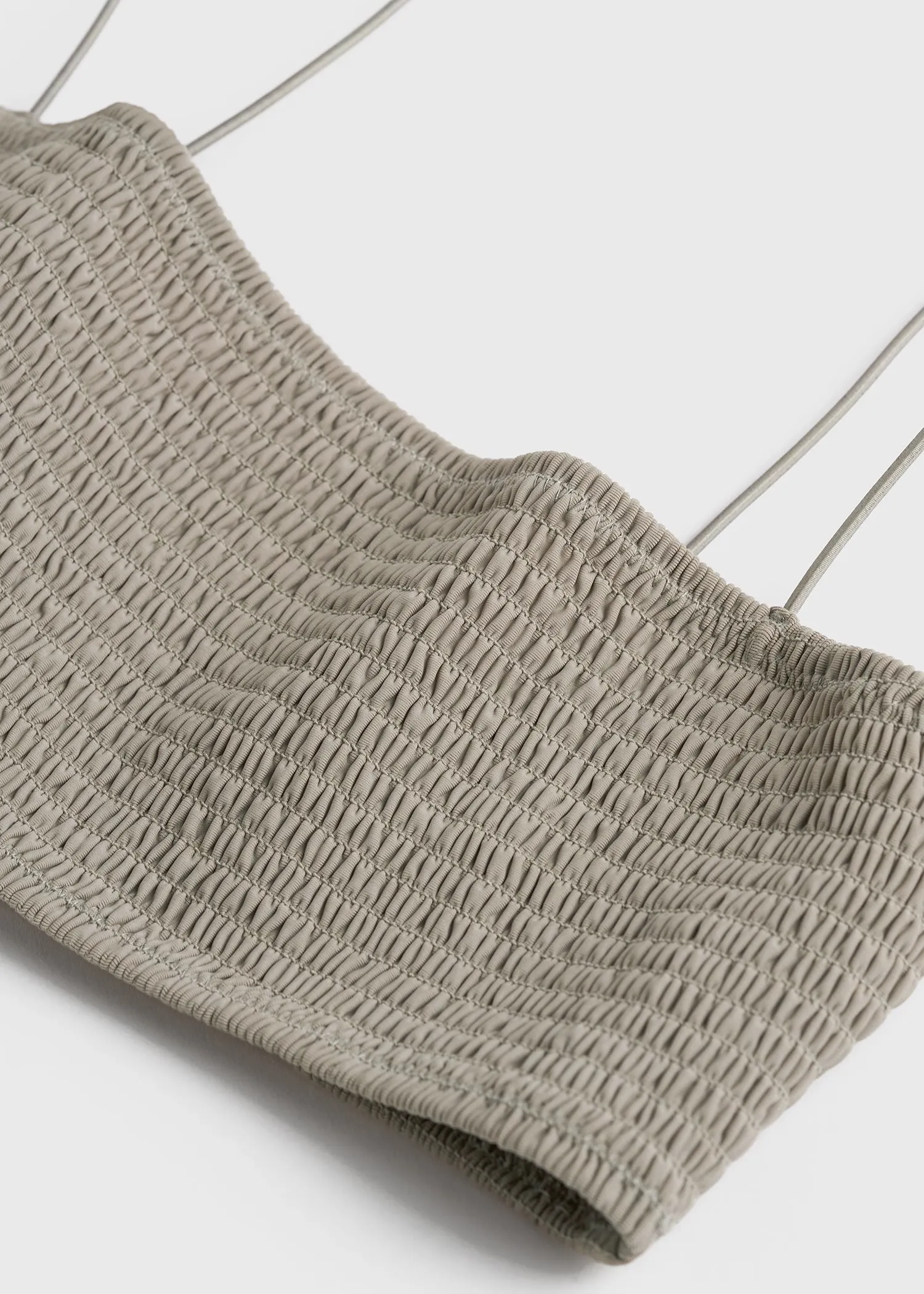 Smocked bikini top dove sold by Toteme product image thumbnail 5