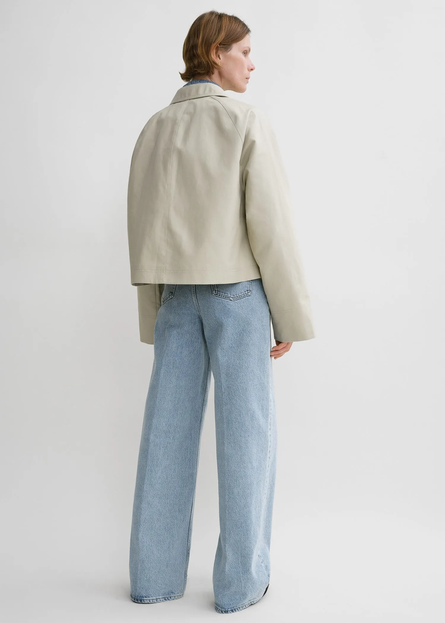 Cropped cotton jacket sand sold by Toteme product image thumbnail 3