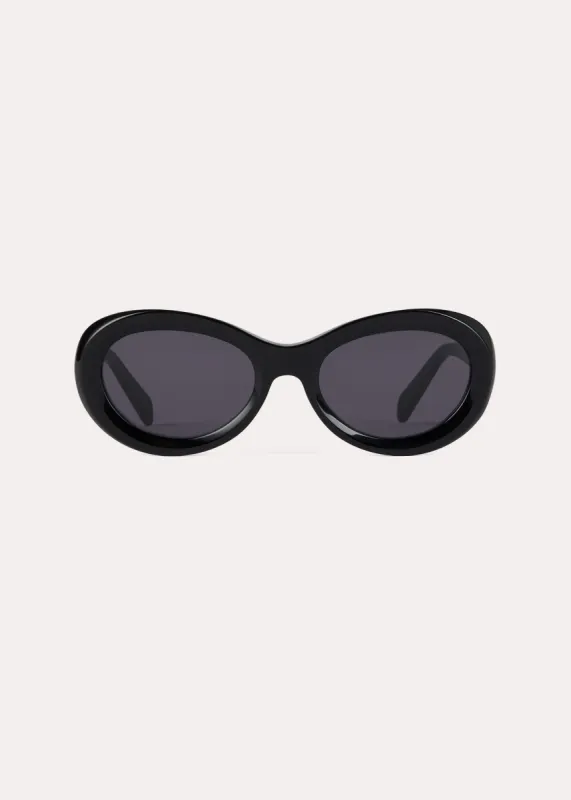 Oval sunglasses black made by Toteme