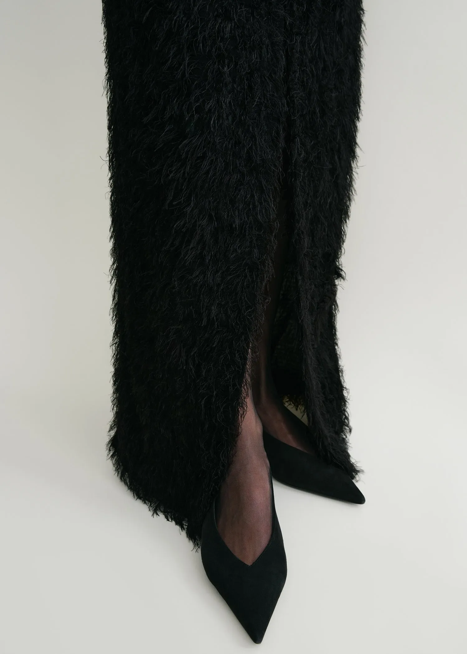 Strapless fil coupé dress black sold by Toteme product image thumbnail 5