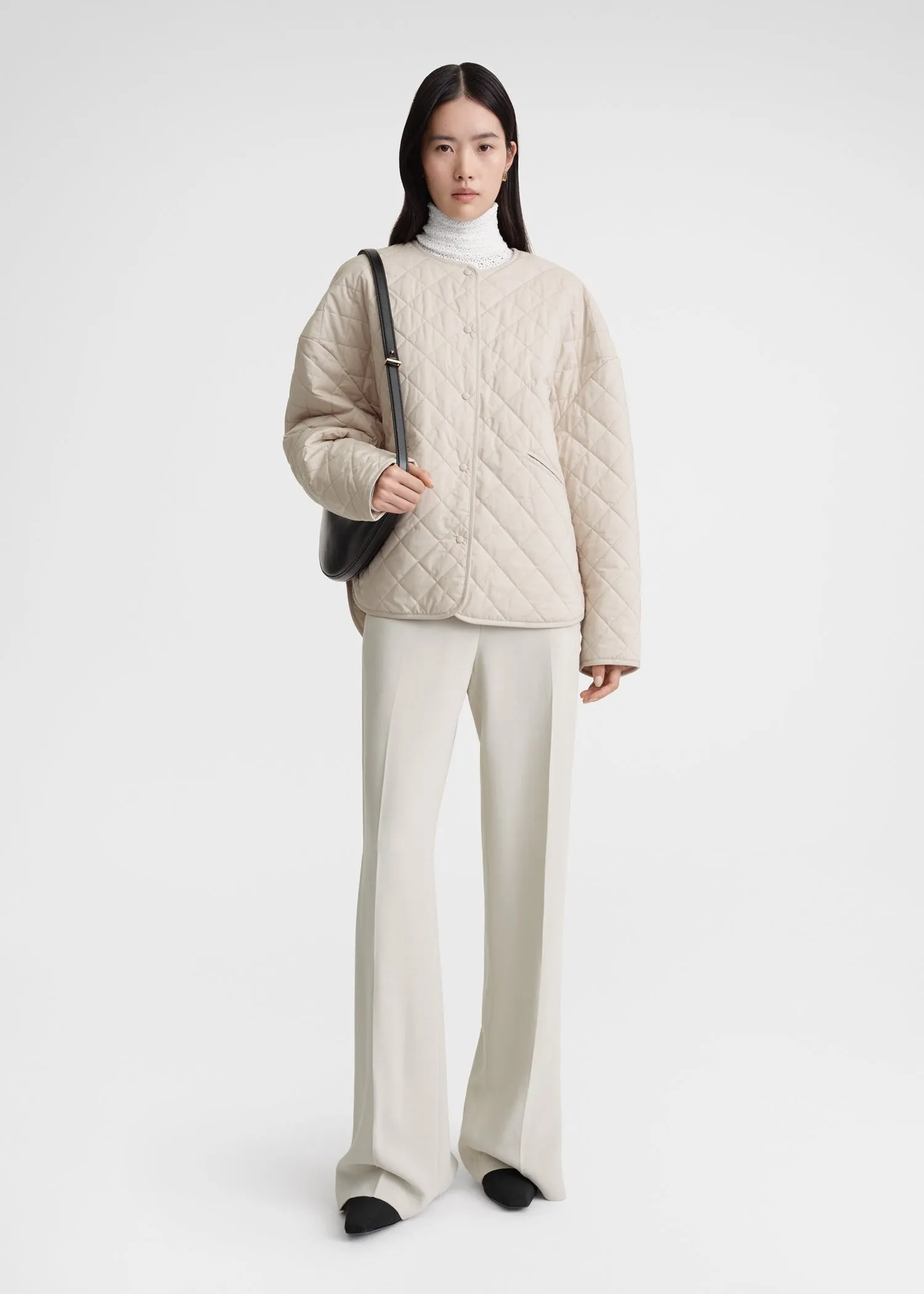 Quilted jacket pebble sold by Toteme