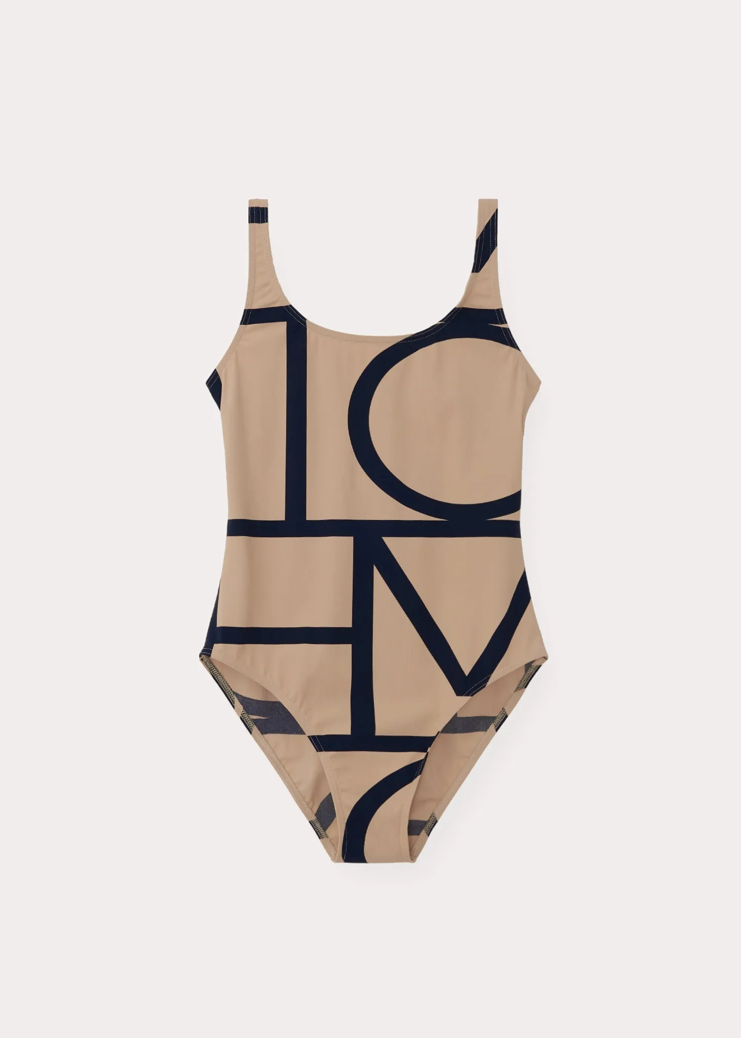 Monogram swimsuit beige sold by Toteme product image thumbnail 5