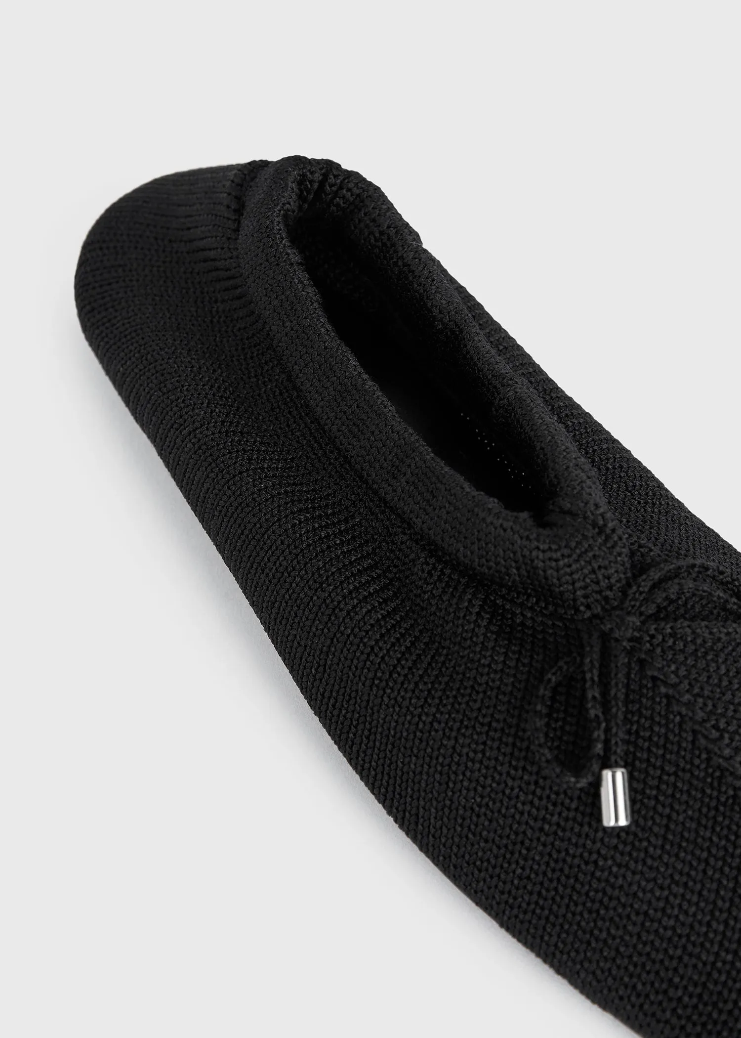 Knitted ballerinas black sold by Toteme product image thumbnail 5