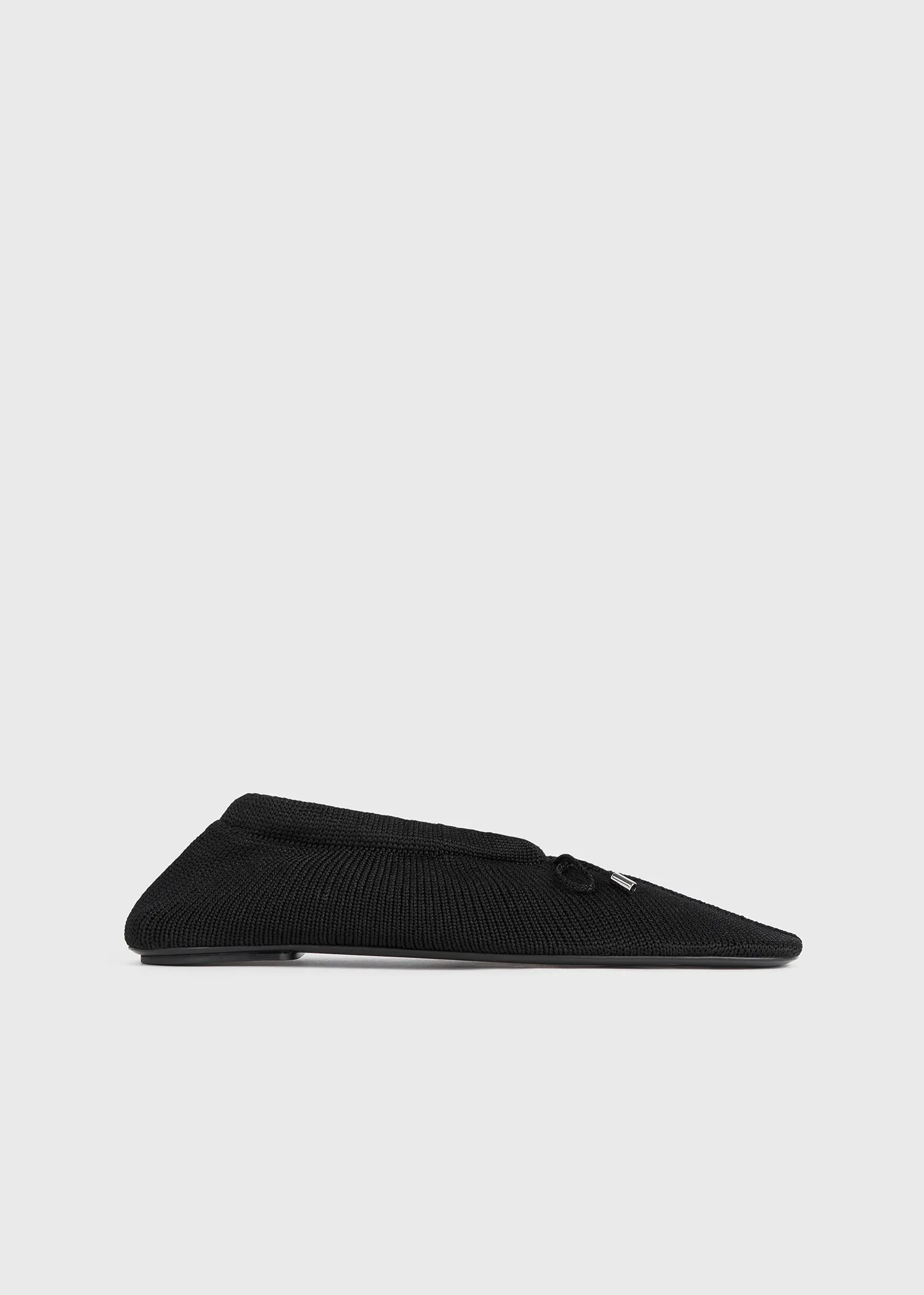 Knitted ballerinas black sold by Toteme