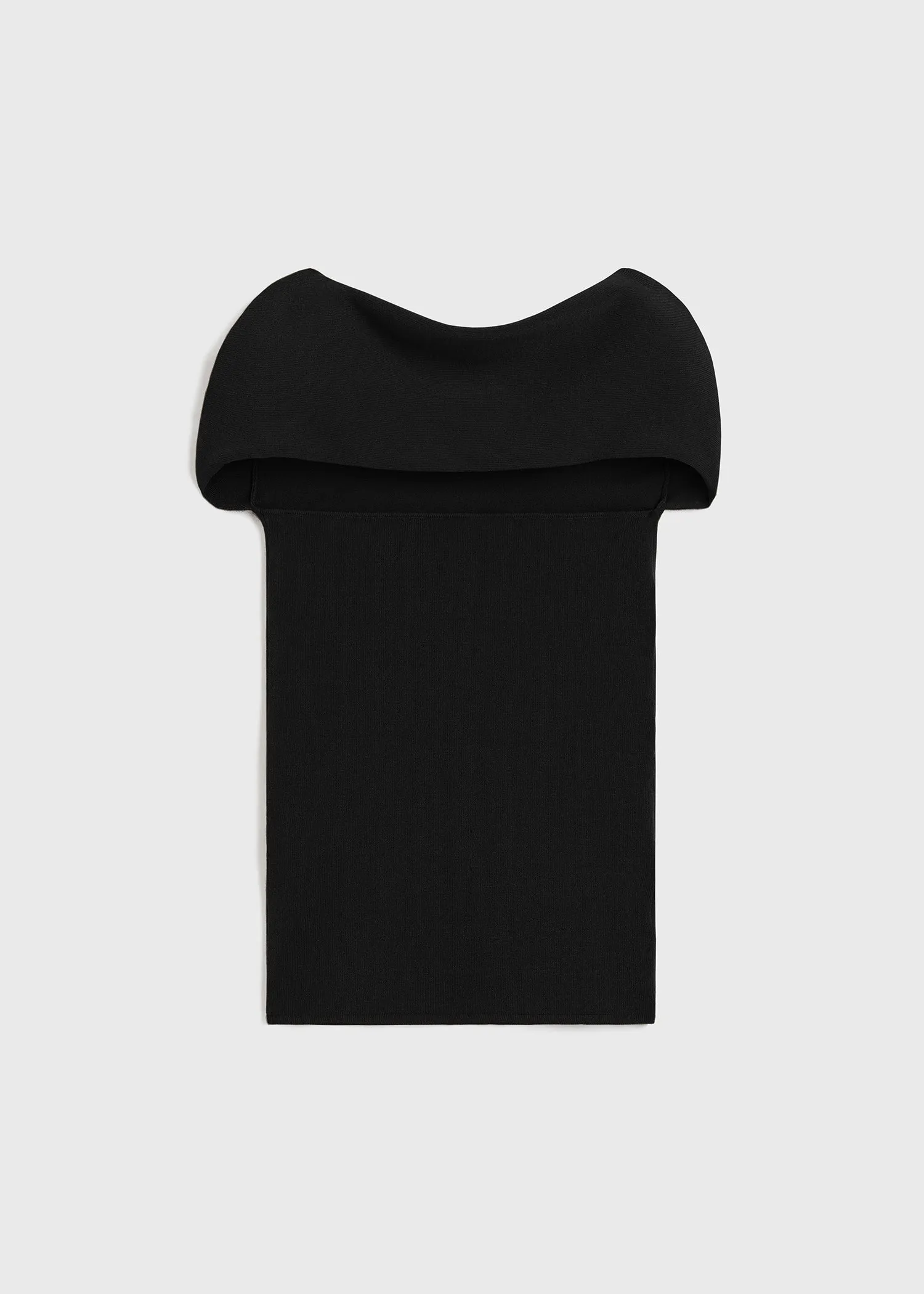 Slip-through knit top black sold by Toteme product image thumbnail 5