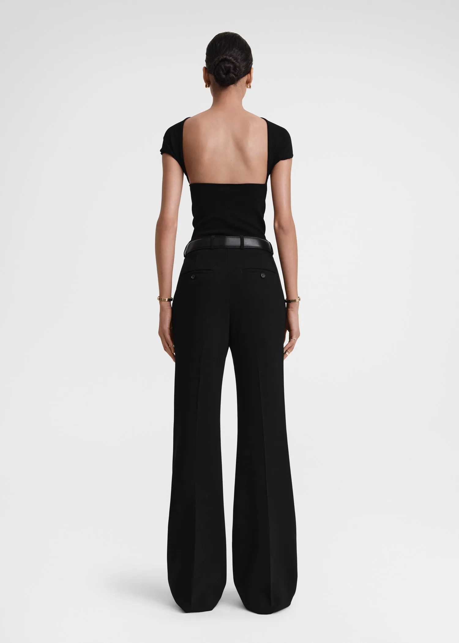 Slip-through knit top black sold by Toteme product image thumbnail 3