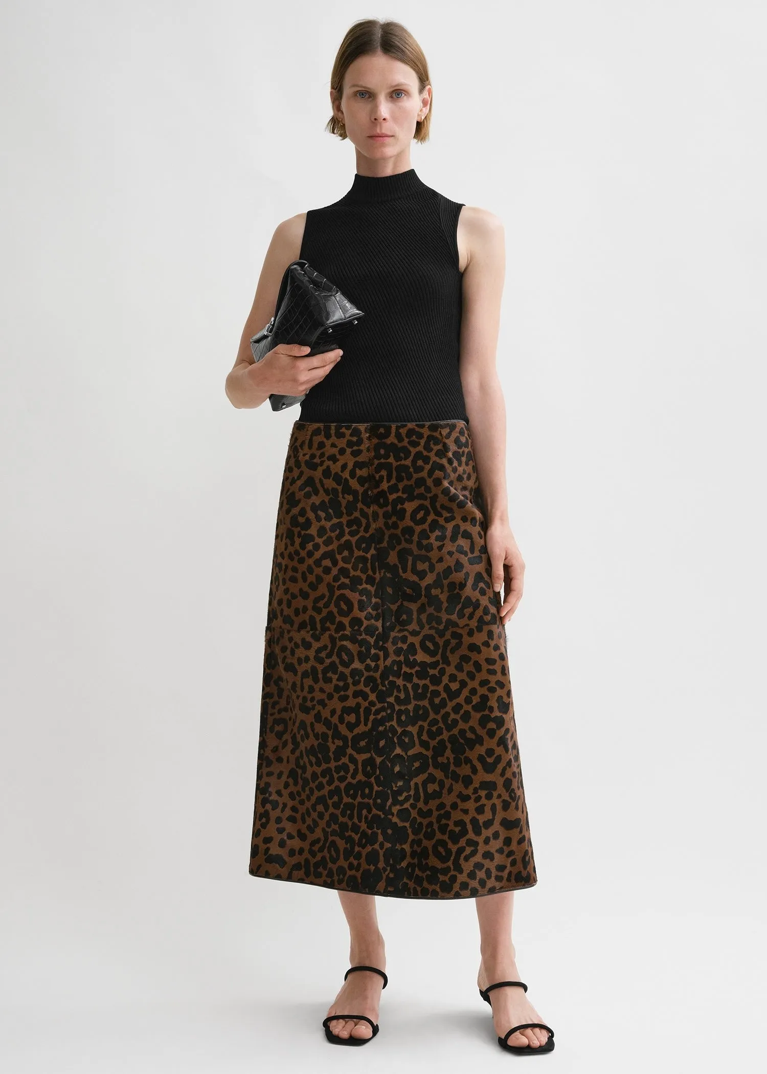 Pony hair skirt leopard sold by Toteme