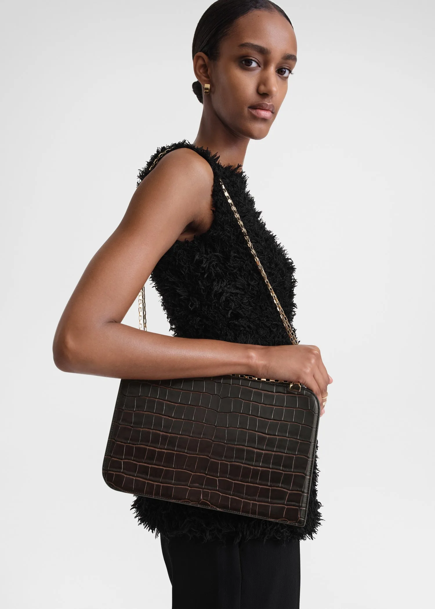 Chain bag dark brown sold by Toteme product image thumbnail 3