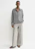 Raglan-sleeve cashmere cardigan grey melange sold by Toteme