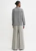 Raglan-sleeve cashmere cardigan grey melange sold by Toteme