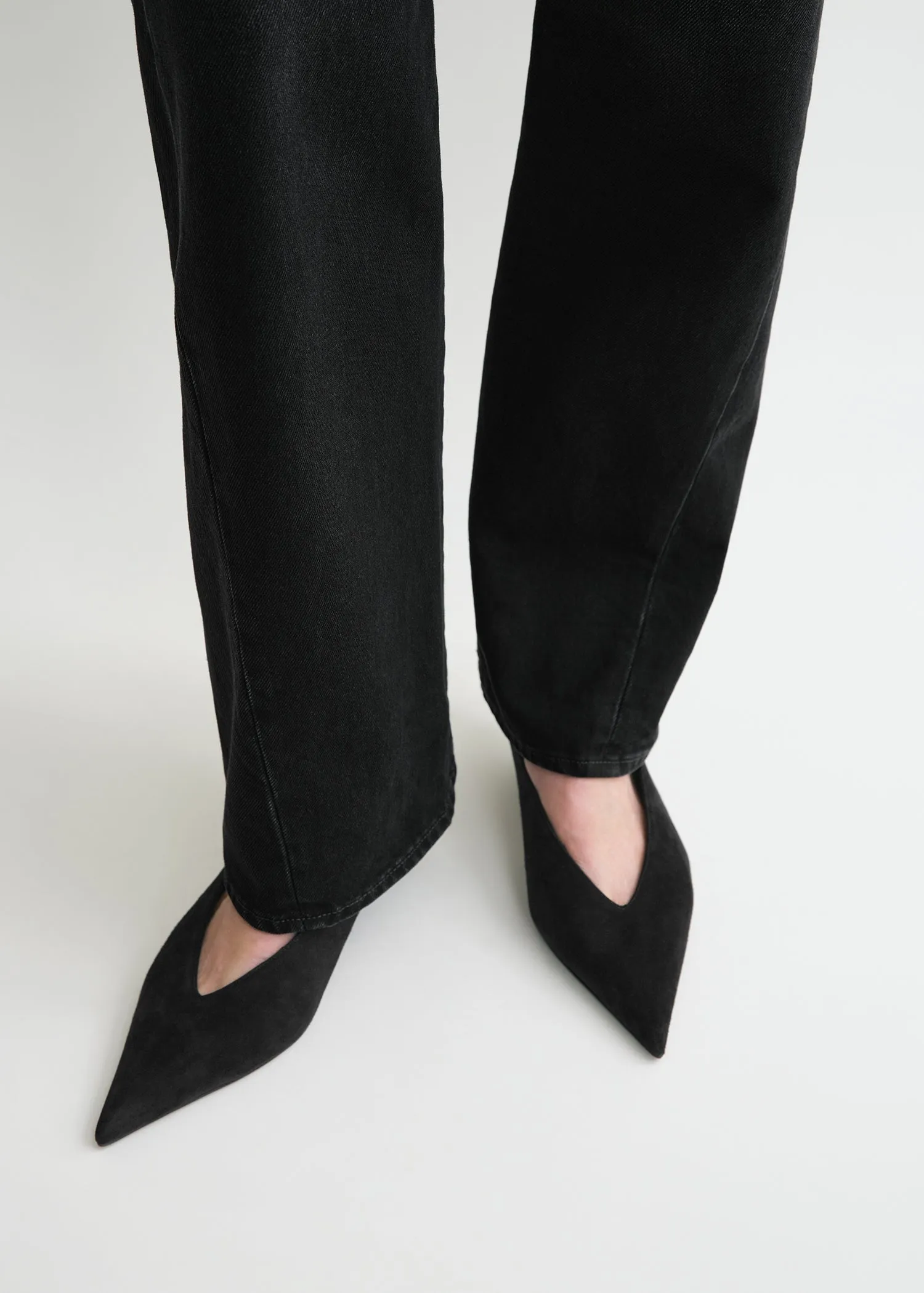 Twisted seam denim full length faded black sold by Toteme product image thumbnail 4