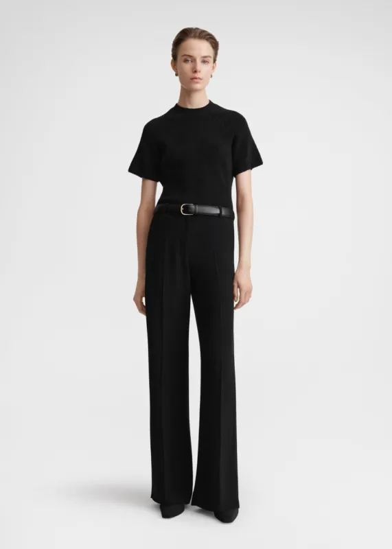 Relaxed straight trousers black sold by Toteme
