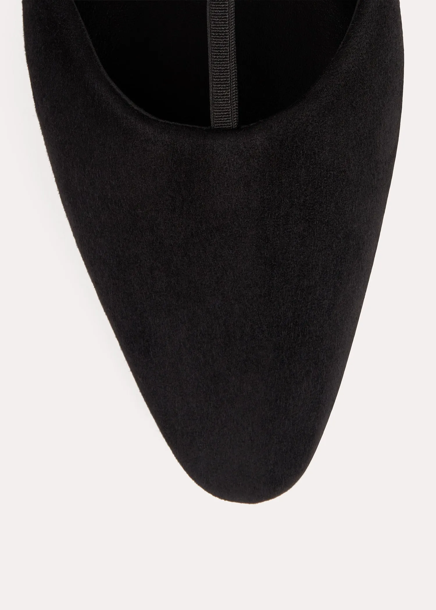 The Suede T-Strap Flat black sold by Toteme product image thumbnail 5