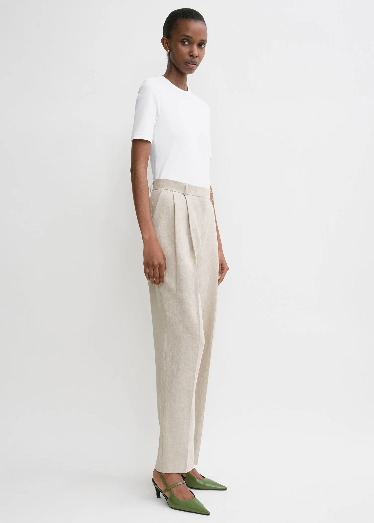 Classic rib tee white sold by Toteme product image thumbnail 2