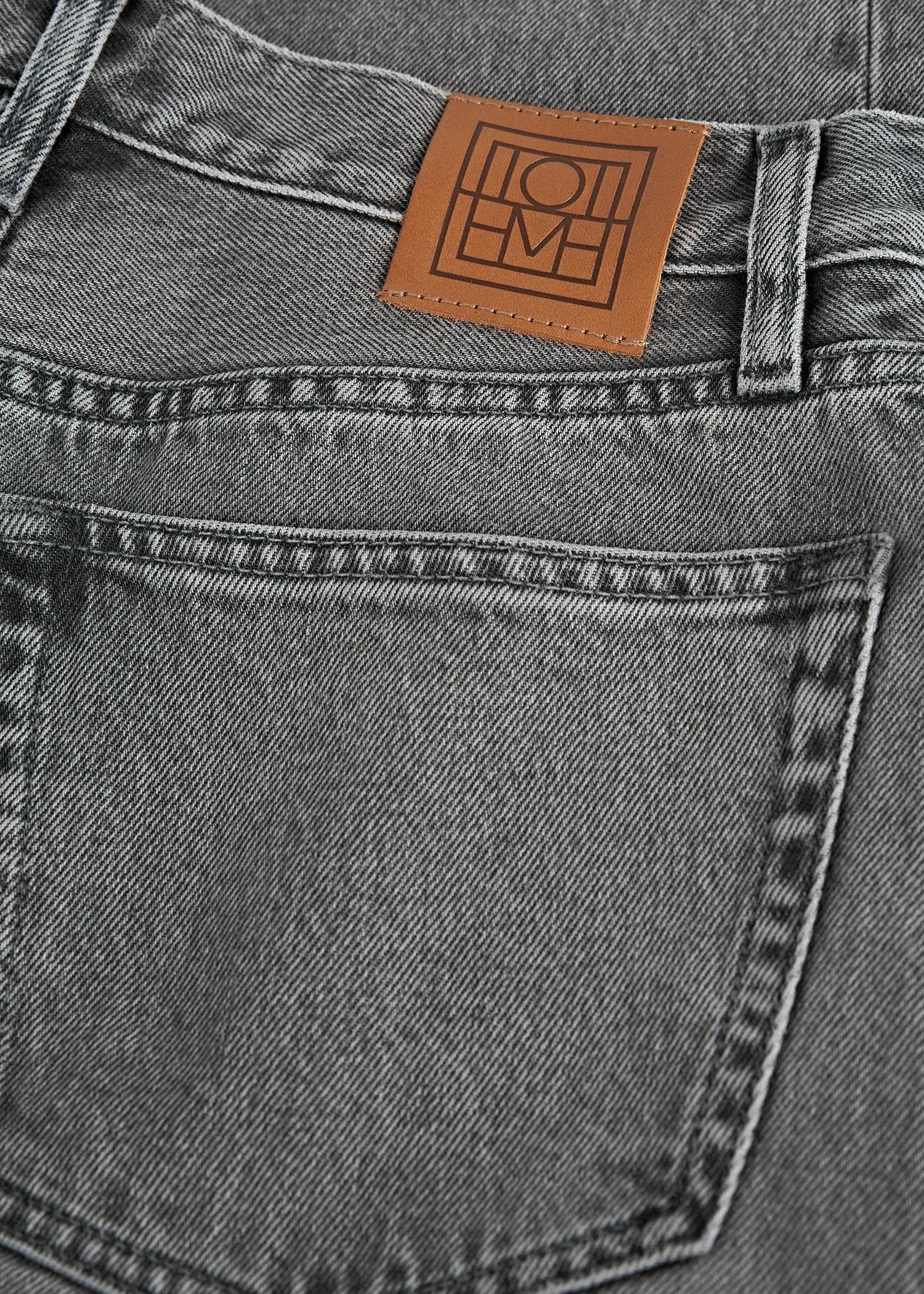 Twisted seam denim full length mid grey sold by Toteme product image thumbnail 5
