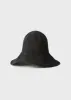 Paper straw hat black sold by Toteme