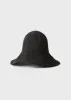 Paper straw hat black sold by Toteme
