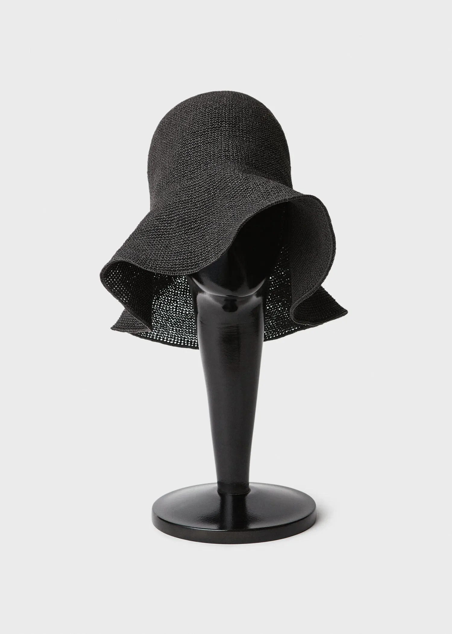 Paper straw hat black sold by Toteme product image thumbnail 3