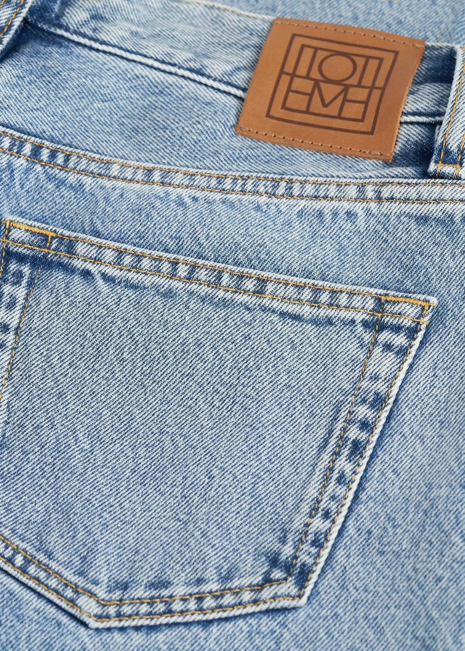 Wide leg denim cool blue sold by Toteme product image thumbnail 5