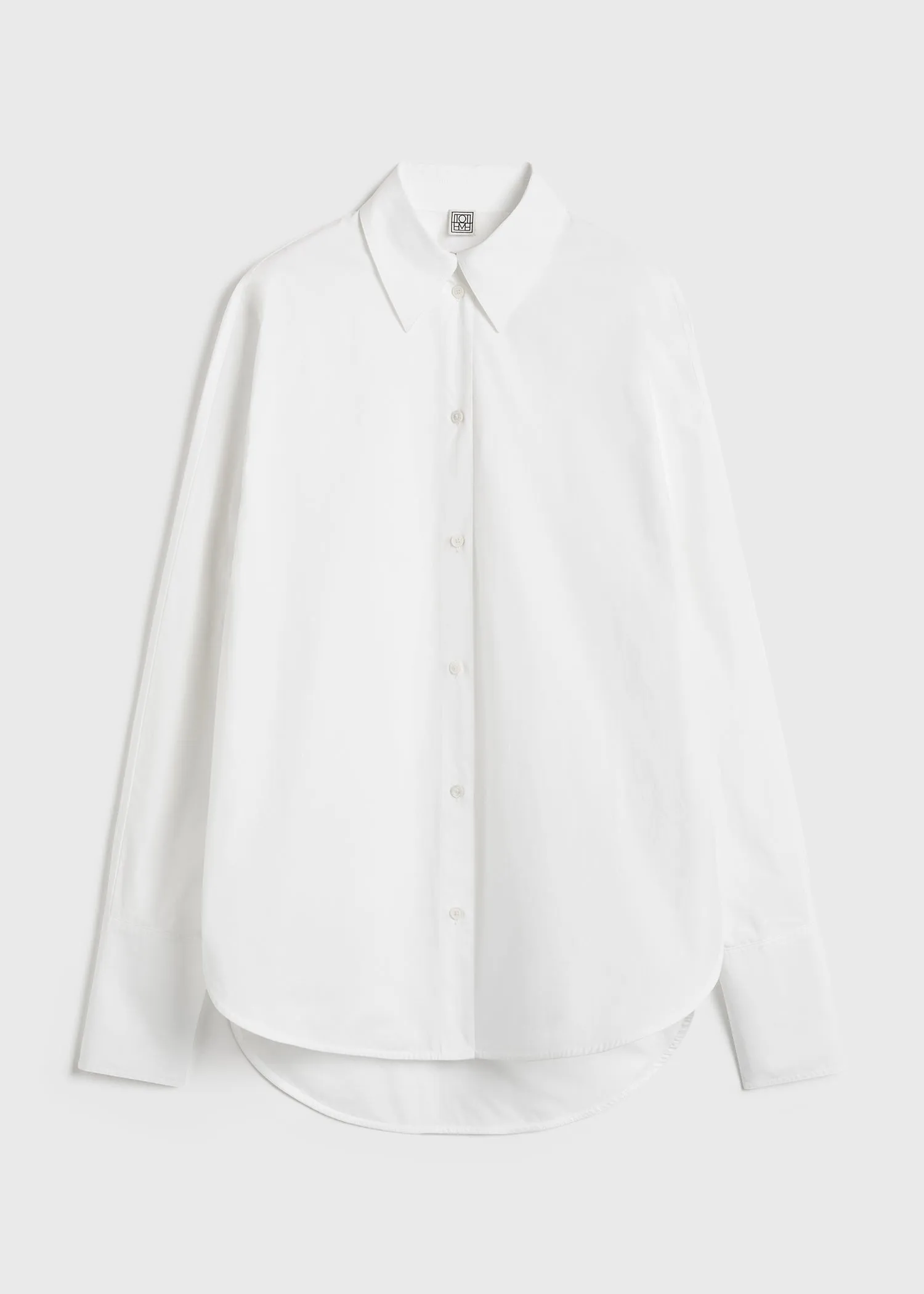 Oversized tuxedo shirt white sold by Toteme product image thumbnail 5