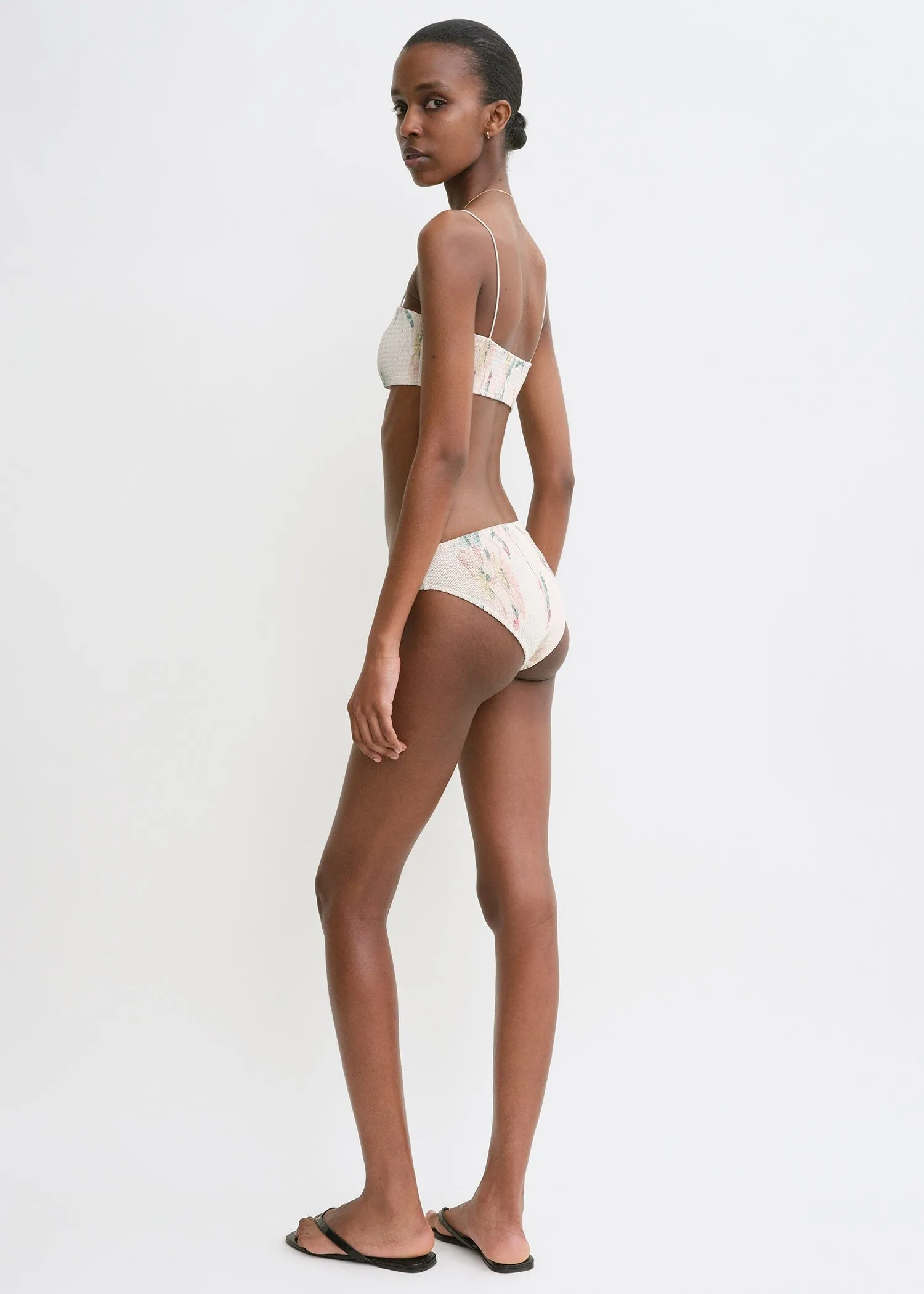 Smocked bikini top washed floral sold by Toteme product image thumbnail 2