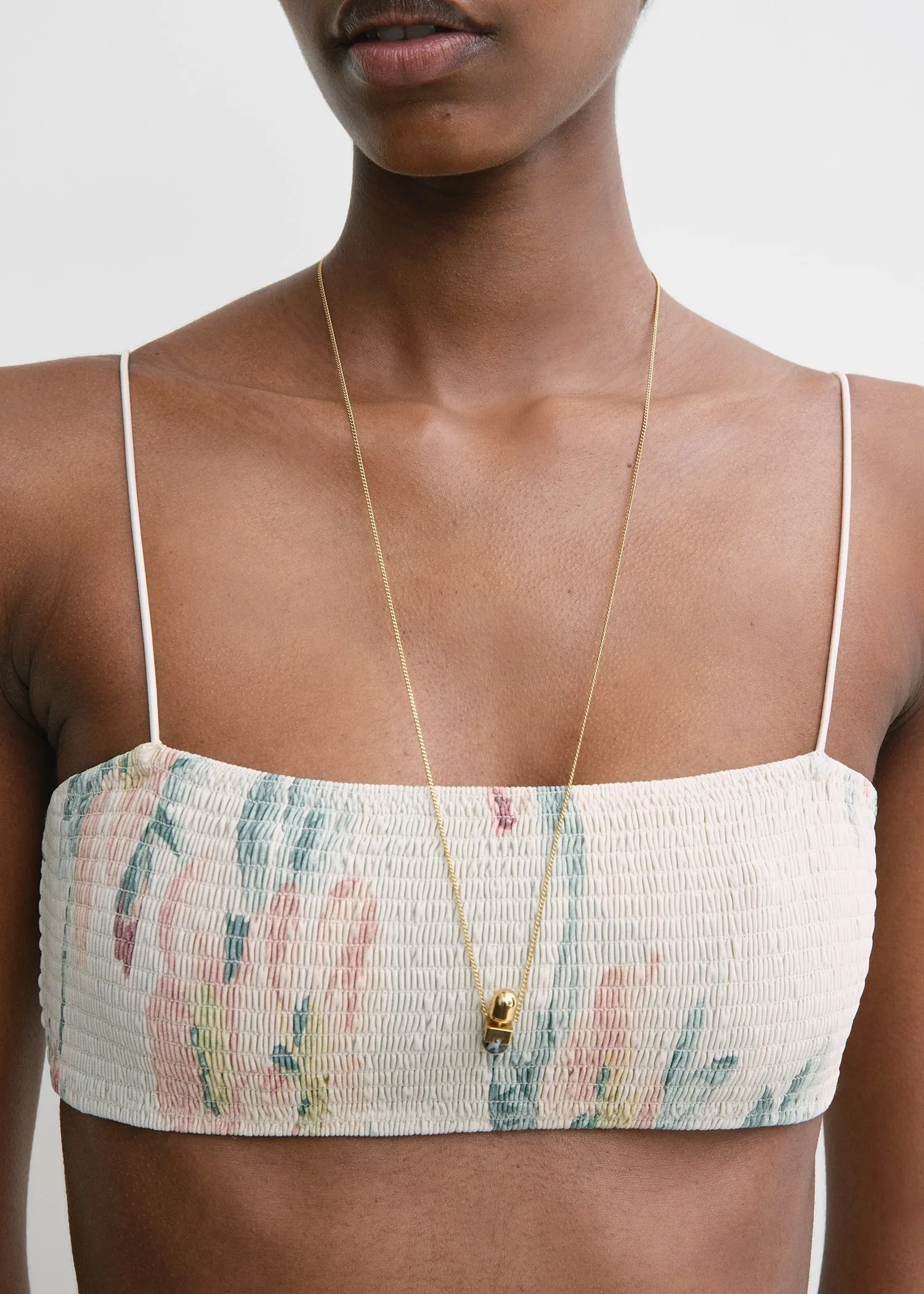 Smocked bikini top washed floral sold by Toteme product image thumbnail 3