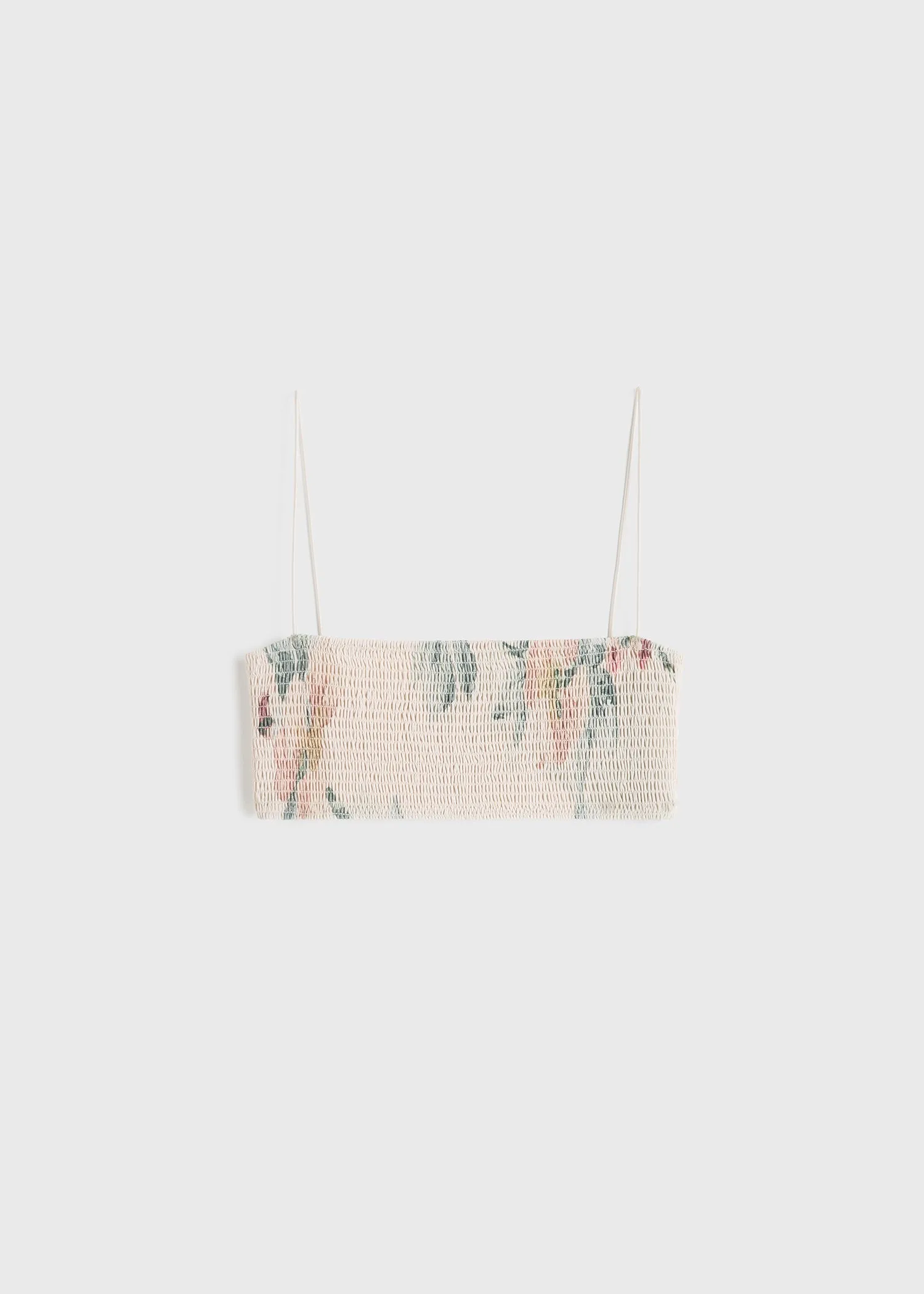 Smocked bikini top washed floral sold by Toteme product image thumbnail 4